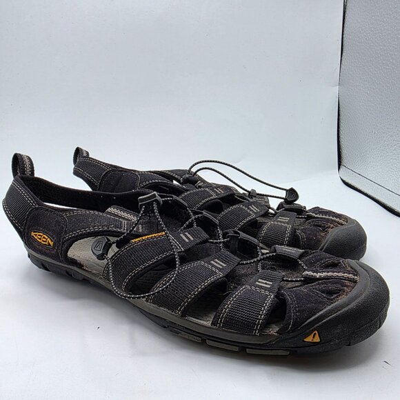 KEEN Clearwater CNX Outdoor Sandals Black Gargoyle Mens Size 11 Casual Summer - Picture 1 of 13